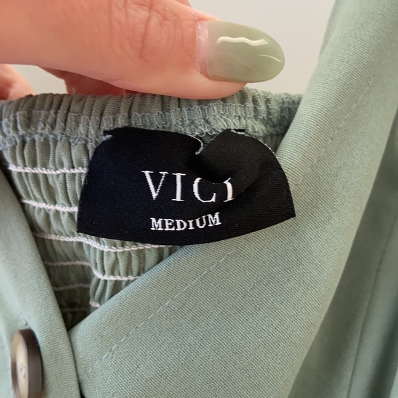 Sage green Spaghetti strap midi - Picture 4 of 5